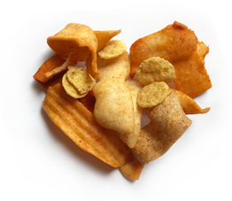 Chips in HeartShaped